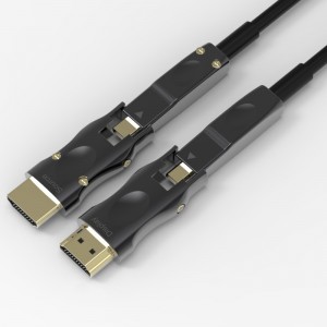 Löstagbar anslutning YUV 4: 4: 4 18,2 Gbps kabel 3D 4k 60 HZ Hdmi fiberoptisk kabel