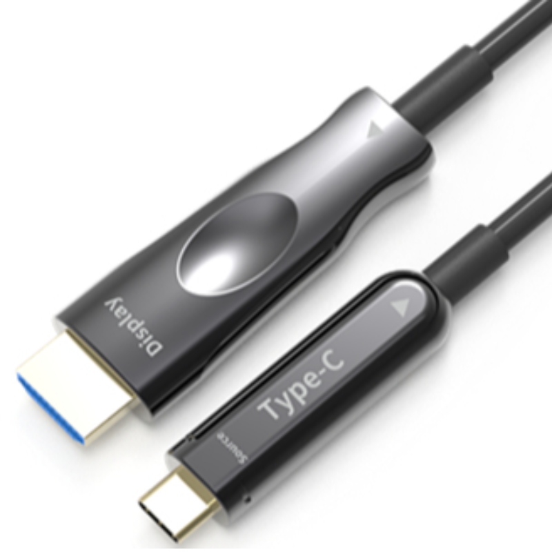 50M (164ft) HDMI USB C aoc-kabel 4K * 2K @ 60Hz 10g för apple macbook mobiltelefon till ansluten HDTV